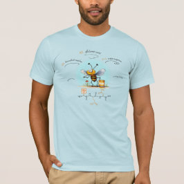 Camiseta peptídeo BEN, Abelha-8 com texto personalizado, cl