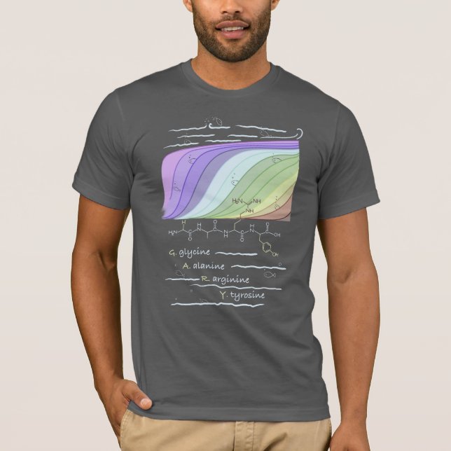 Camiseta peptídeo GARY, tema AUC, texto personalizado, escu (Frente)