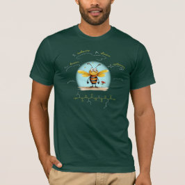 Camiseta peptídeo LIAM, Abelha-4 com texto personalizado, e