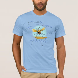 Camiseta peptídeo MIKE, Abelha-1 w/ texto personalizado, cl