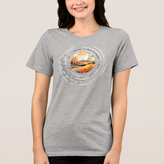 Camiseta peptídeo NANCY, Lua3 com texto personalizado, clar (Frente)