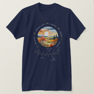 Camiseta peptídeo TERRY, Lua 1 com texto personalizado, esc