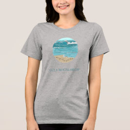 Camiseta peptídeo TINA, onda, texto personalizado, claro 