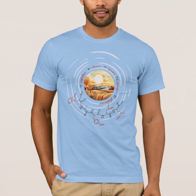 Camiseta peptídeo WAYNE, Lua 4 c/ texto personalizado, clar (Frente)
