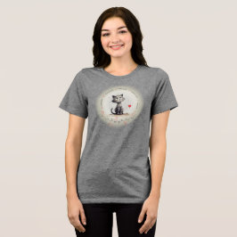 Camiseta peptídeo WENDY - gato c/ texto personalizado