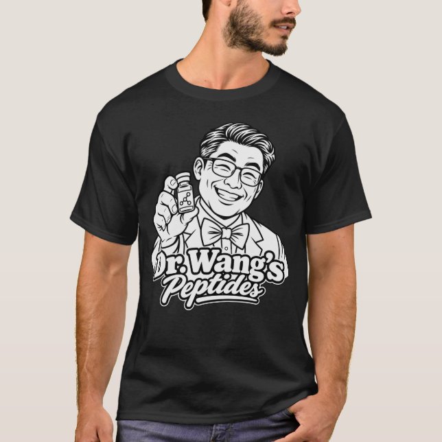 Camiseta Peptídeos do Dr Wang (Frente)