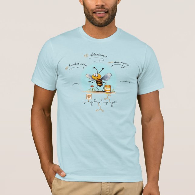 Camiseta péptido BEN, Bee-8 com texto personalizado, leve (Frente)