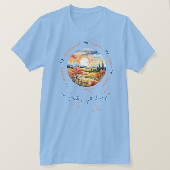 Camiseta péptido TERRY, Lua 1 com texto personalizado, leve (Frente do Design)