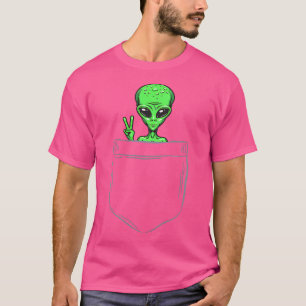 Camiseta Pequena Alienígena Bonita No Universo Ufo G Da Poc