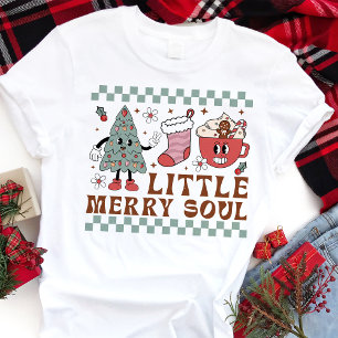 Camiseta Pequena Alma Alegre Natal Retro