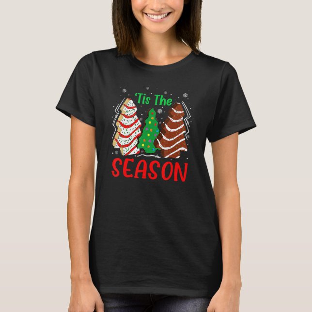 Camiseta Pequena Árvore De Natal Faz Debbie (Frente)