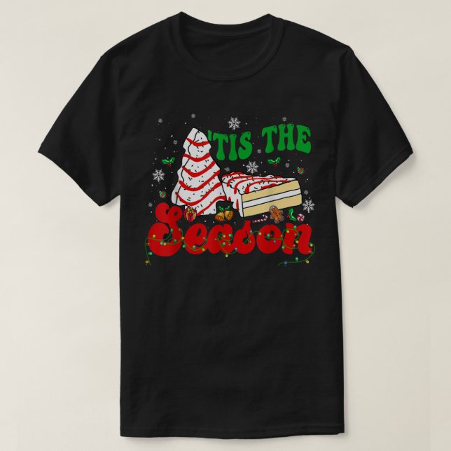 Camiseta Pequena Árvore De Natal Faz Debbie (Frente do Design)