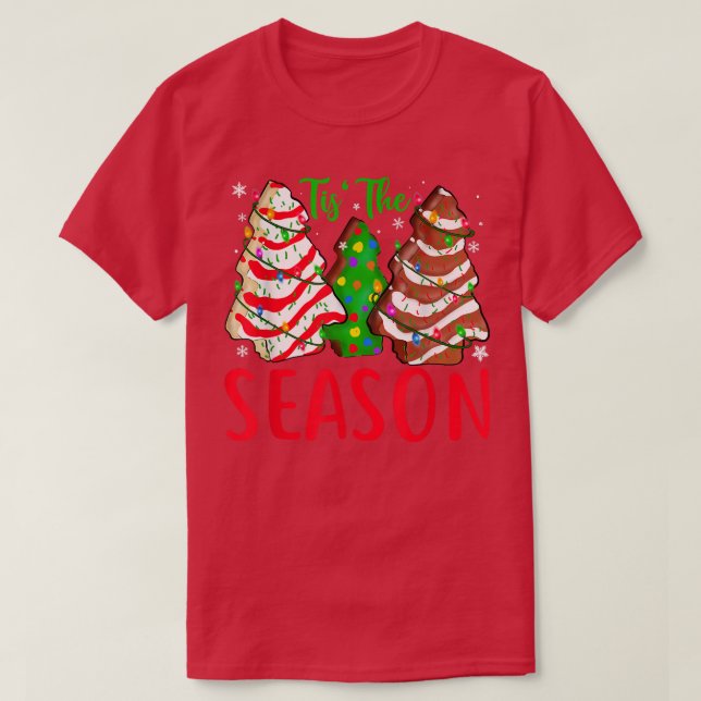 Camiseta Pequena Árvore De Natal Faz Debbie (Frente do Design)