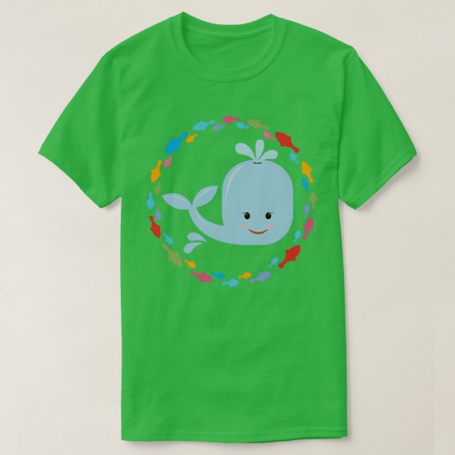 Camiseta Pequena baleia 1 (Frente do Design)