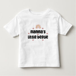 Camiseta Pequena Bestie da Mamãe - para Mamãe e Bebê