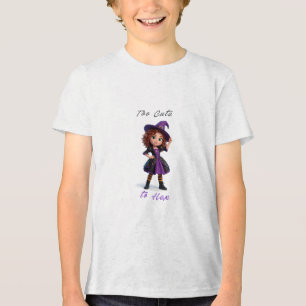 Camiseta Pequena Bruxa Feitiços e Faíscas de Halloween