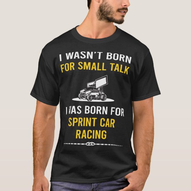 Camiseta Pequena Corrida De Carros De Sprint (Frente)