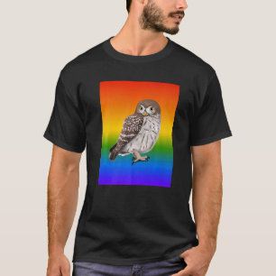 Camiseta Pequena Coruja-Arco-Íris Bird Birdwatcher Diver