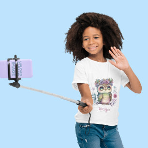 Camiseta Pequena Coruja-de-Ombre