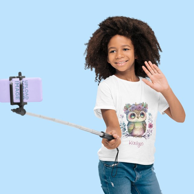 Camiseta Pequena Coruja-de-Ombre (Criador carregado)