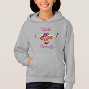 Camiseta Pequena Cowgirl, Longhorn Cow
