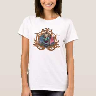 Camiseta Pequena Fada Gótica e Arte de Fantasia de Dragão