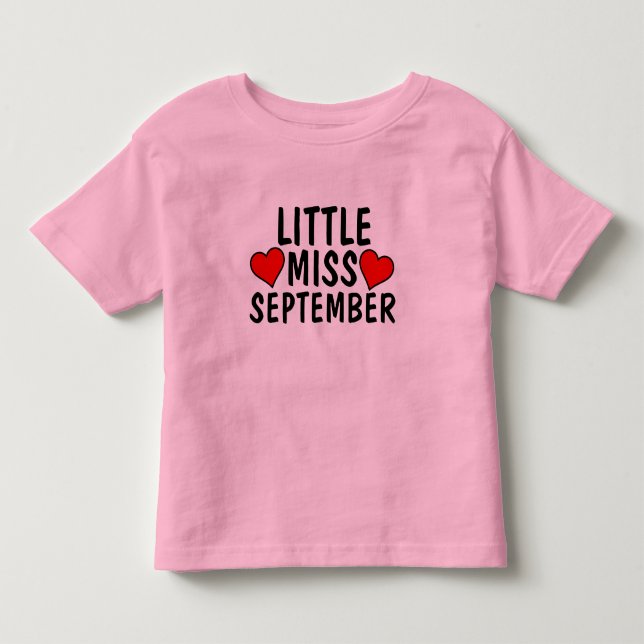 CAMISETA PEQUENA FALTA DE NASCIMENTO DE SETEMBRO (Frente)