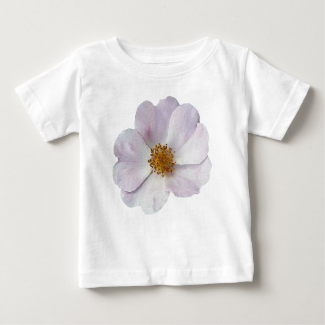 Camiseta Pequena flor rosa (Frente)