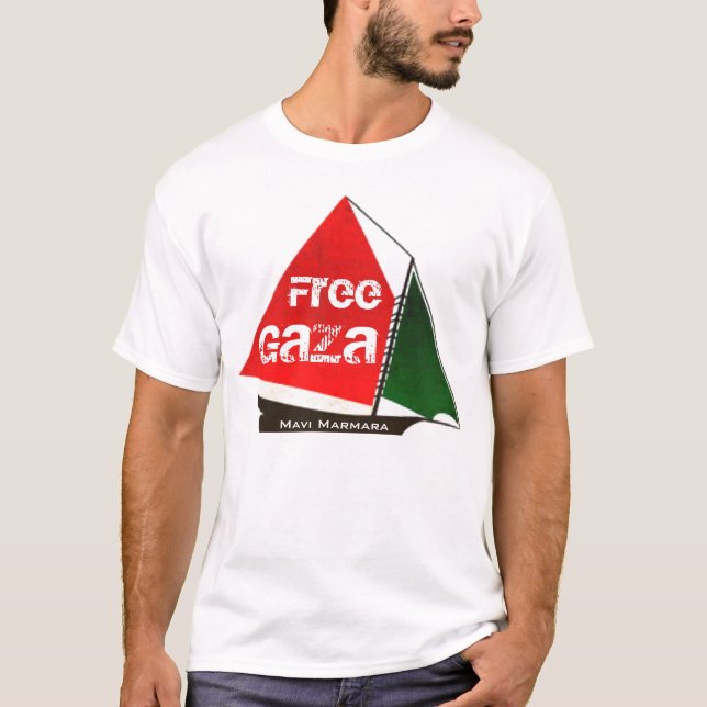 Camiseta Pequena frota de Gaza (Frente)