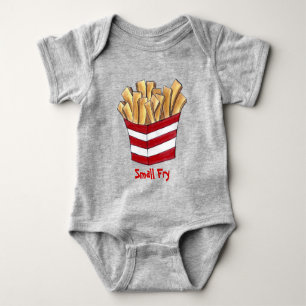 Camiseta Pequena Fry Fast Junk Comida Fries Foodie Francês