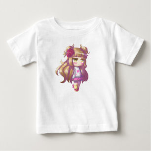 Camiseta Pequena Garota Tímida