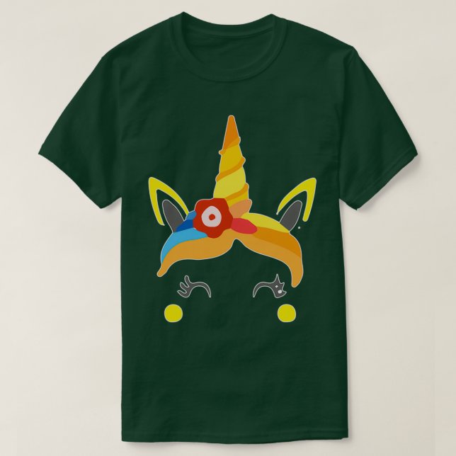 Camiseta Pequena Garota Unicórnio Melhor Ideia De Presente  (Frente do Design)