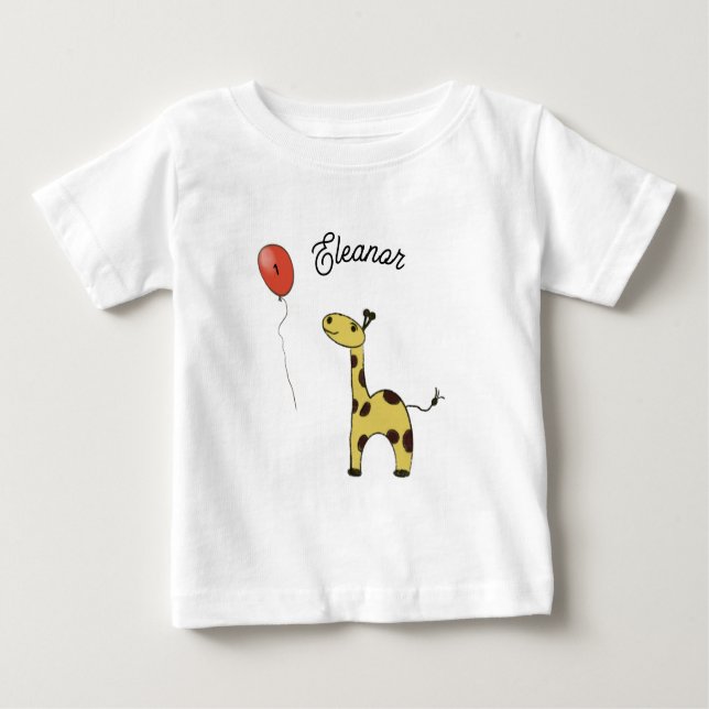 Camiseta Pequena girafa bonita (Frente)