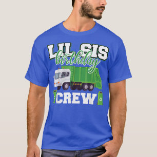 Camiseta Pequena Irmã Birthday Crew Garbage Família M