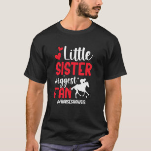 Camiseta Pequena Irmã Cavalo Mostrar Irmã Orgulhosa Cavalo