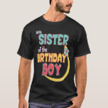Camiseta Pequena Irmã Do Aniversário Da Foguete Espacial<br><div class="desc">Pequena Irmã Da Família De Foguetes Espaciais De Aniversário.</div>