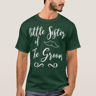 Camiseta Pequena Irmã do Casamento de Groom