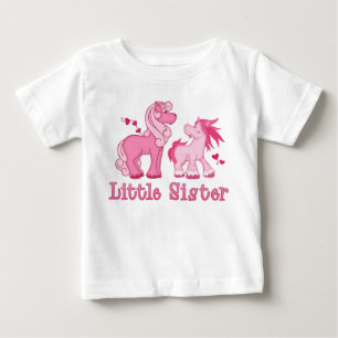 Camiseta Pequena Irmã dos Pôs Rosa