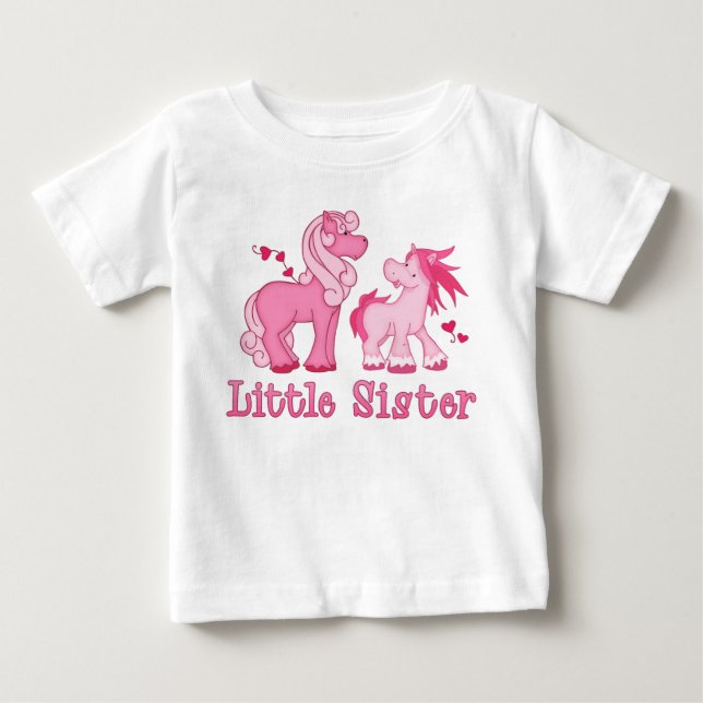 Camiseta Pequena Irmã dos Pôs Rosa (Frente)