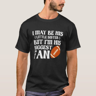 Camiseta Pequena Irmã Maior Fã de Futebol | Ball Spor Gam