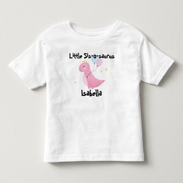 Camiseta Pequena Irmã-saurinho (Frente)