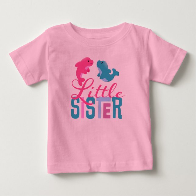 Camiseta Pequena Irmã Toddler Long Sleeve (Frente)