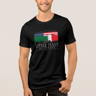 Camiseta Pequena Itália do Logotipo Clássico Denver BLACK