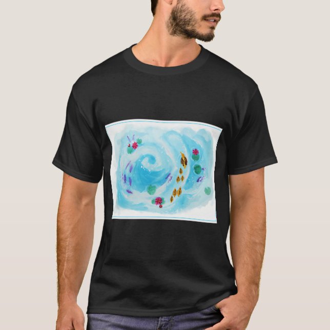 Camiseta Pequena lagoa de patos (Frente)