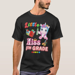 Camiseta Pequena Miss 8º Grau Cortesia Unicorn Oitava Crian