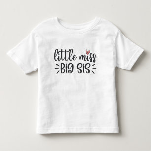 Camiseta Pequena Miss Big Sis