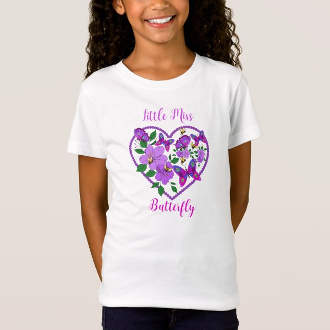 Camiseta Pequena Miss Butterfly (Frente)