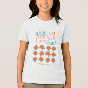 Camiseta Pequena Miss Divertida Meninas Só Querem Se Dive