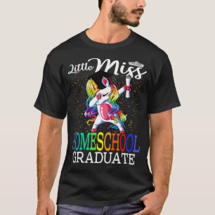 Camiseta Pequena Miss Homeschool Formando Unicorn