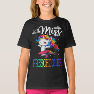 Camiseta Pequena Miss Preschooler Unicorn
